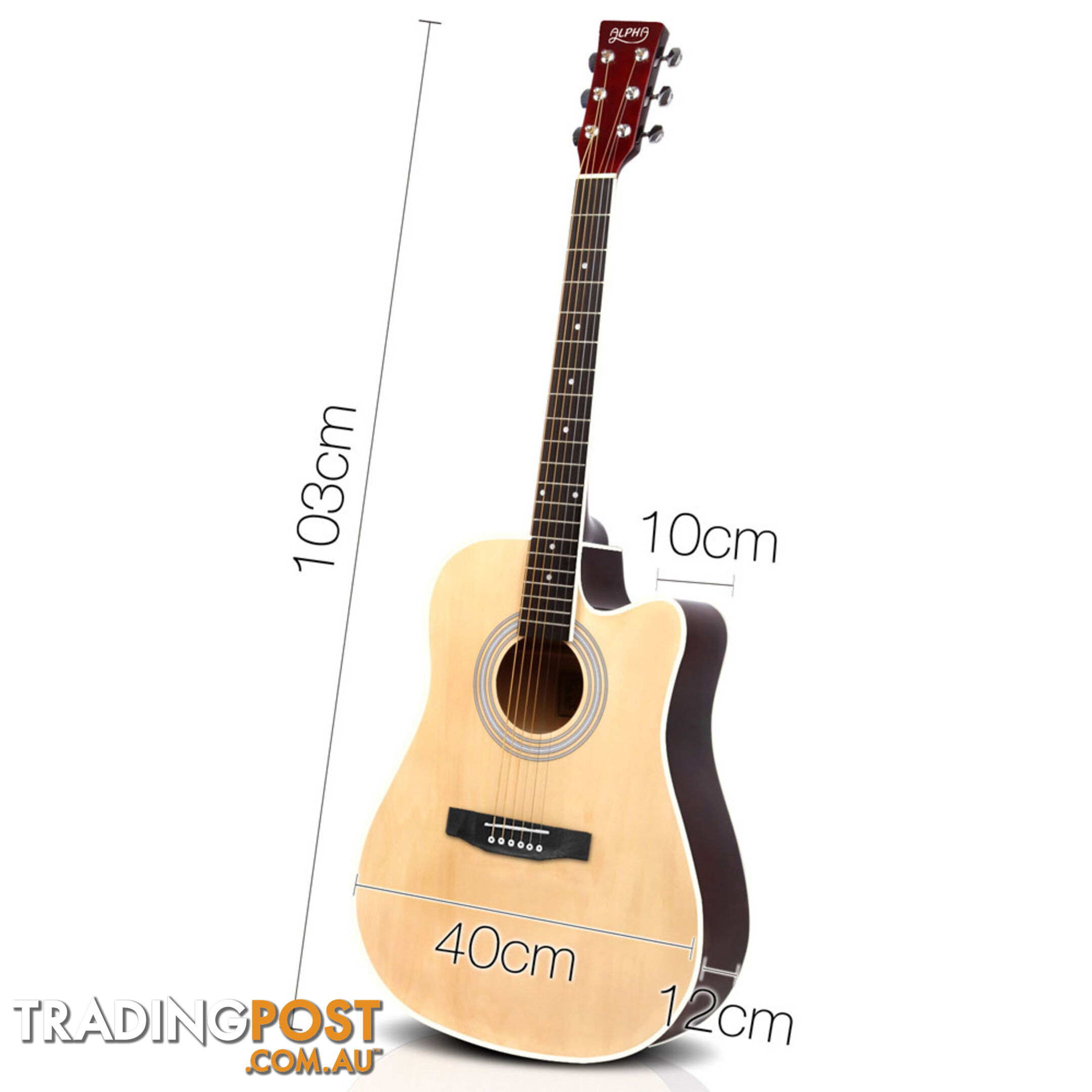 41 Steel-Stringed Acoustic Guitar Natural