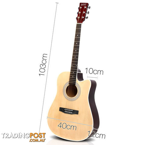 41 Steel-Stringed Acoustic Guitar Natural