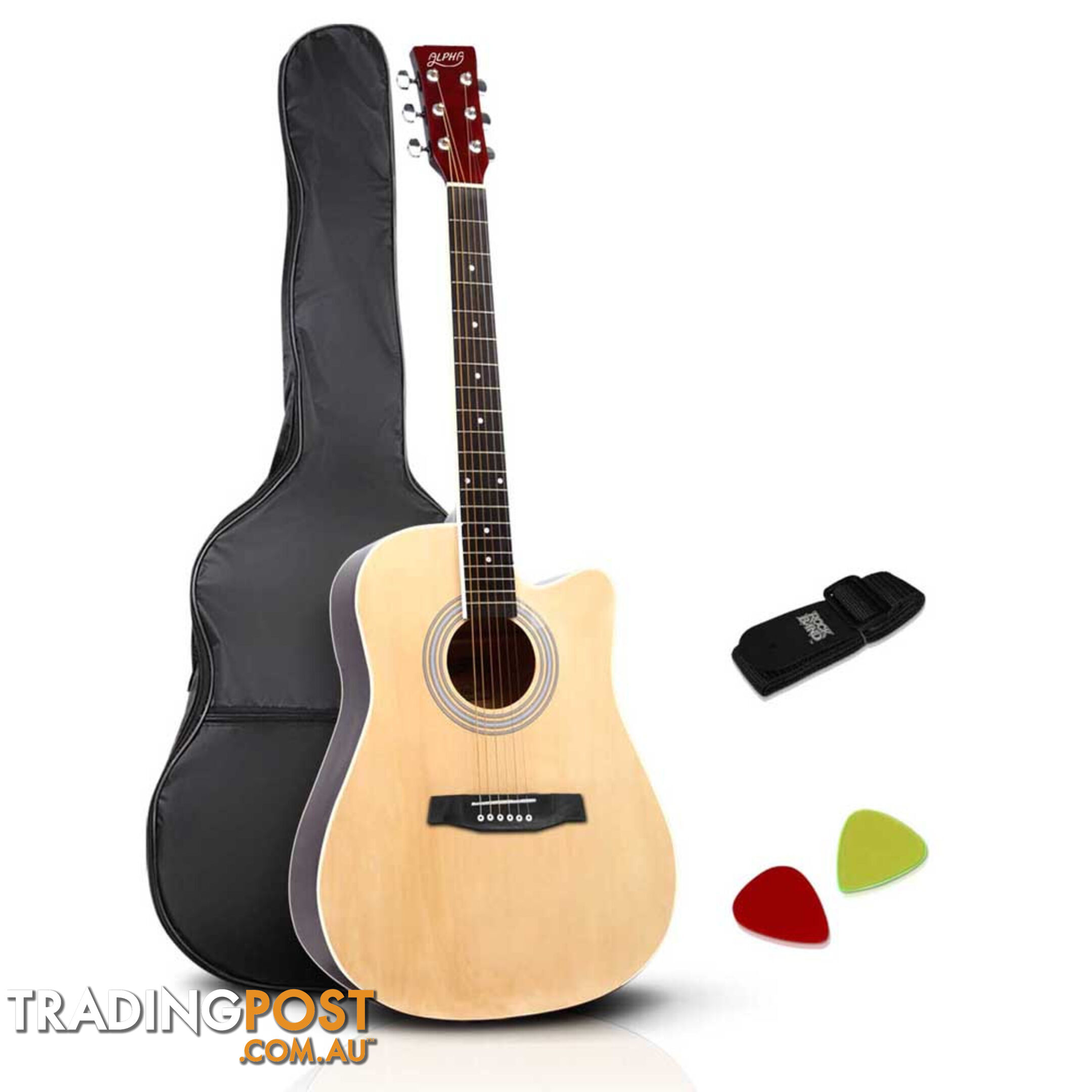 41 Steel-Stringed Acoustic Guitar Natural