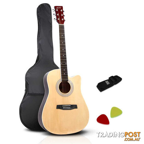 41 Steel-Stringed Acoustic Guitar Natural