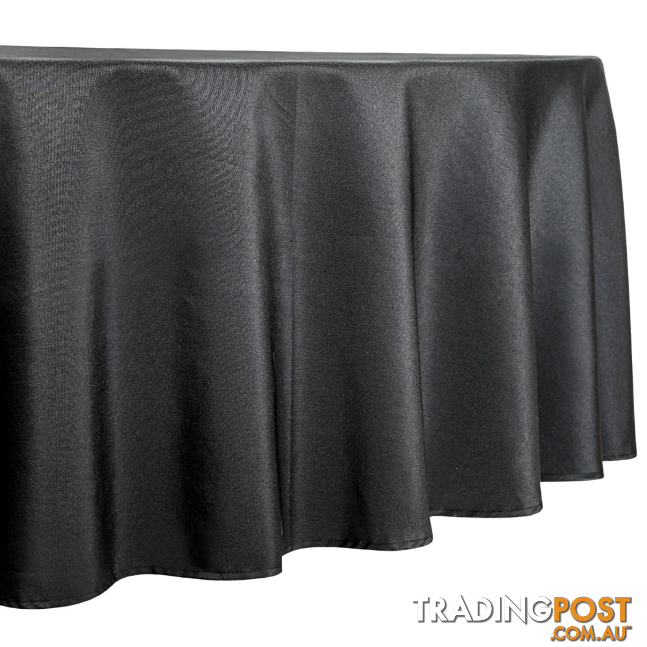 4 Pcs Wedding Table Cloth Round 229cm Black