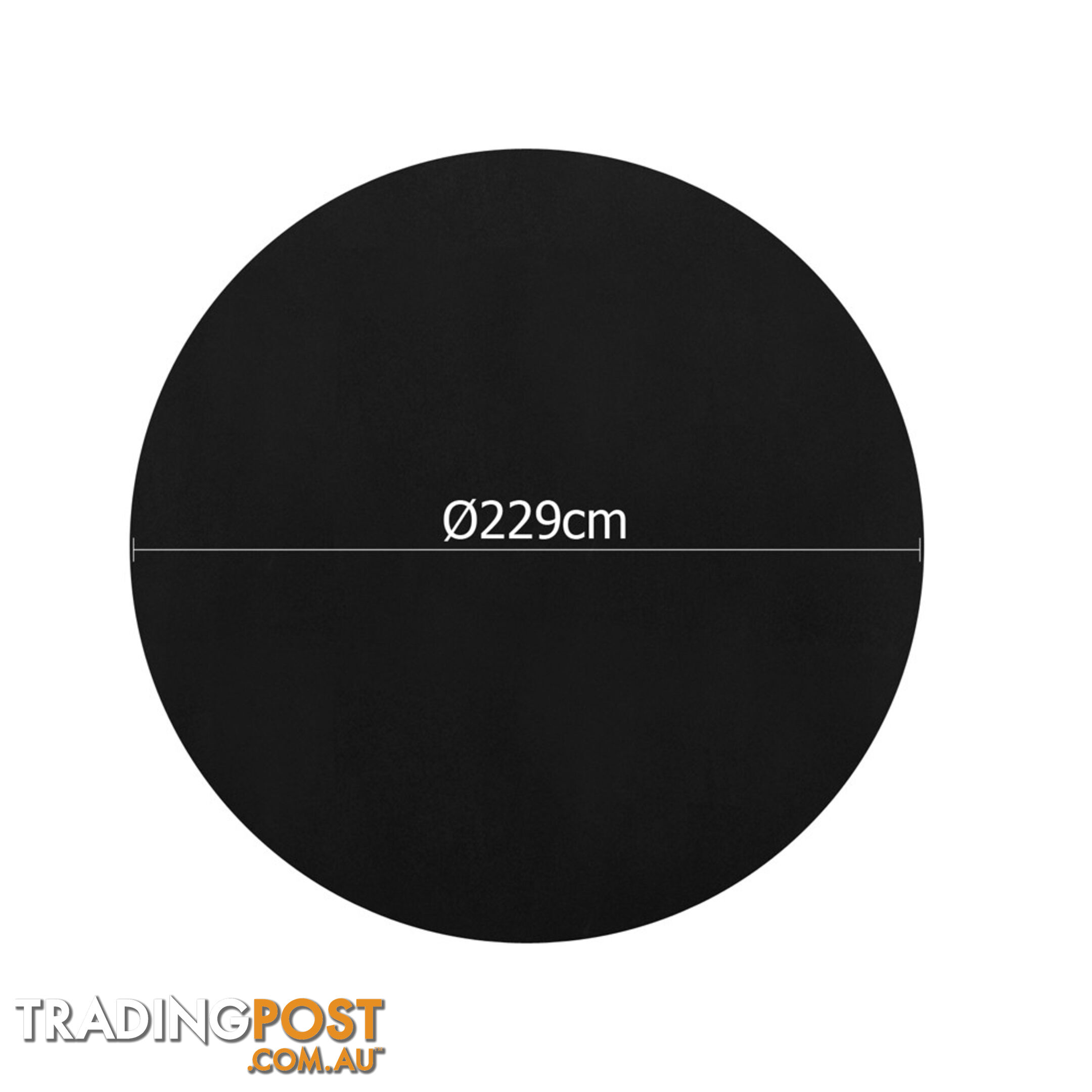 4 Pcs Wedding Table Cloth Round 229cm Black