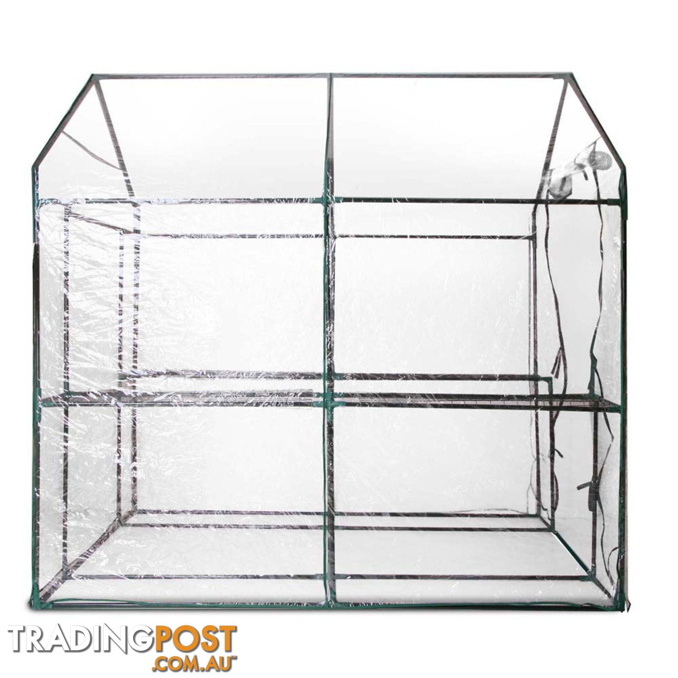 Greenhouse with Transparent PVC Cover - 1.9M x 1.2M