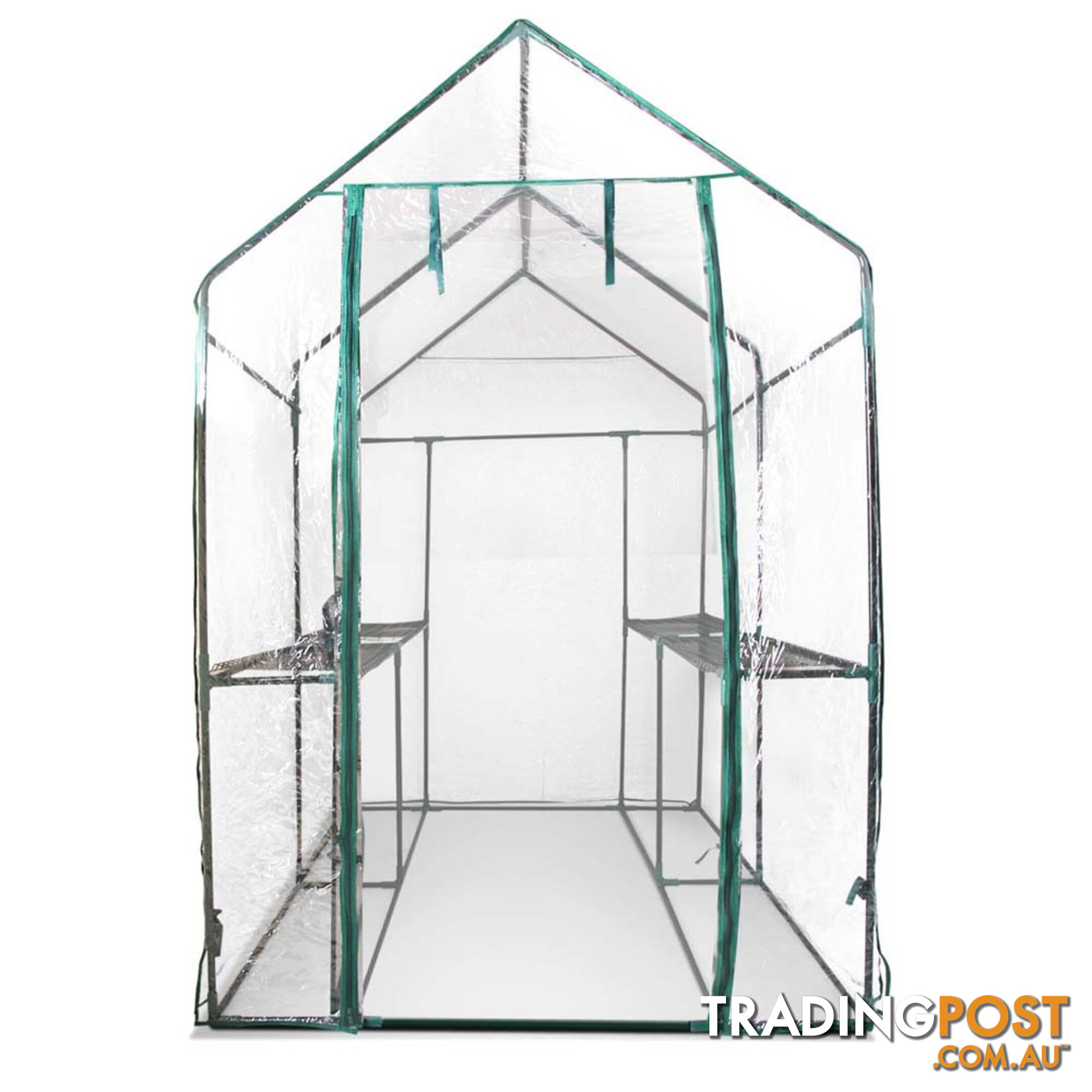 Greenhouse with Transparent PVC Cover - 1.9M x 1.2M