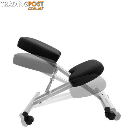 Adjustable Kneeling Chair Office Stool Silver