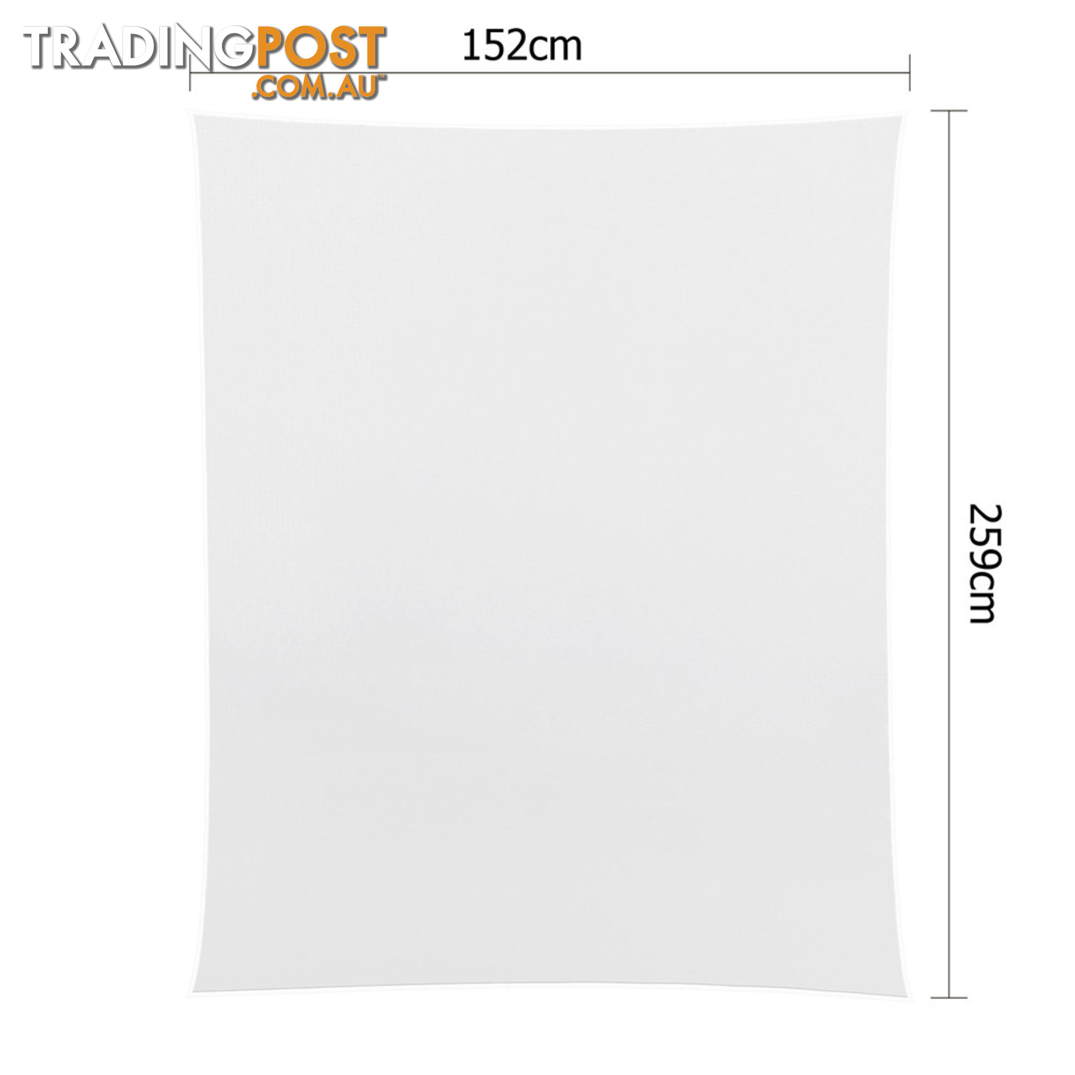 6 Pcs Wedding Table Cloth Rectangle 259cm White