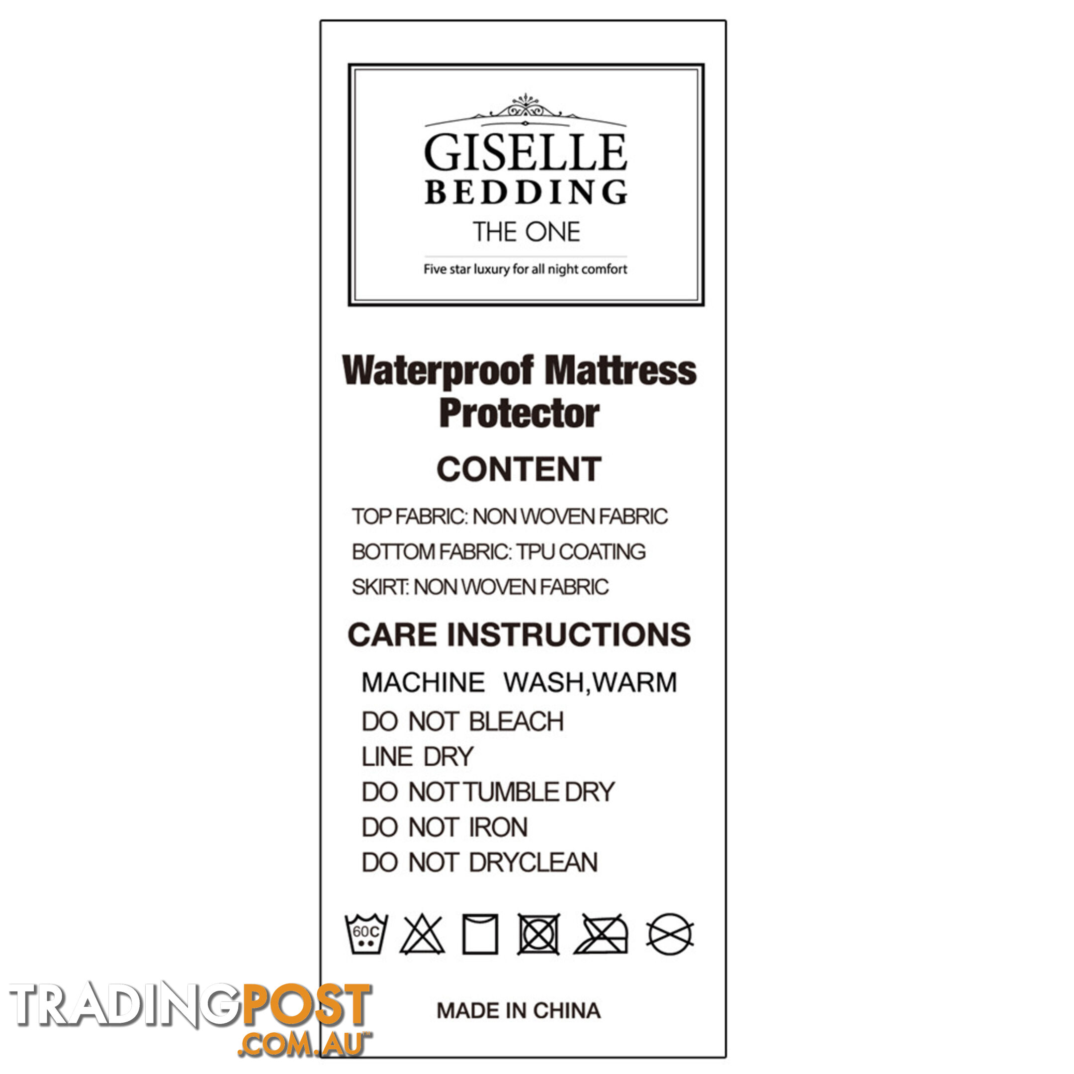 Waterproof Non-Woven Mattress Protector - Queen