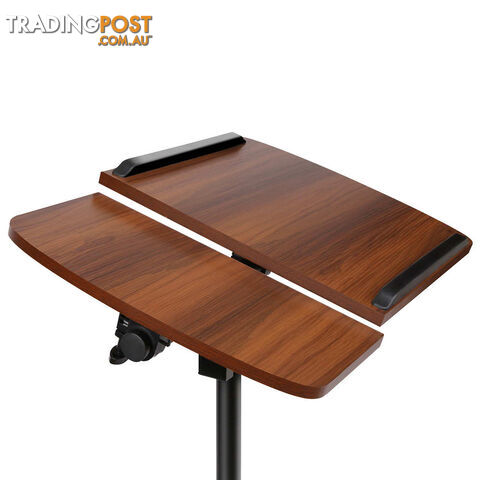 Mobile Adjustable Laptop Desk - Walnut