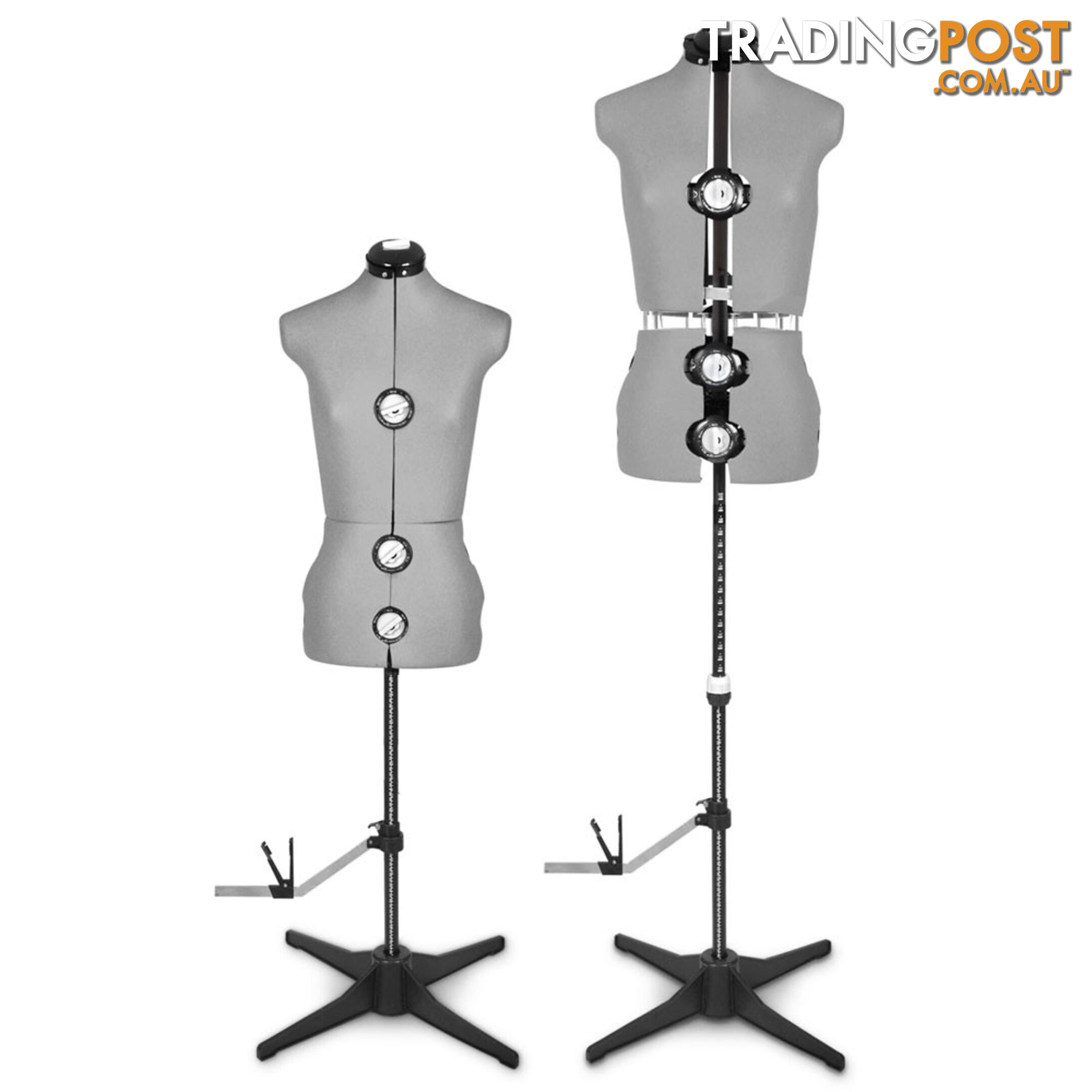 Adjustable Dressmaking Mannequin SZ8-14 - Grey