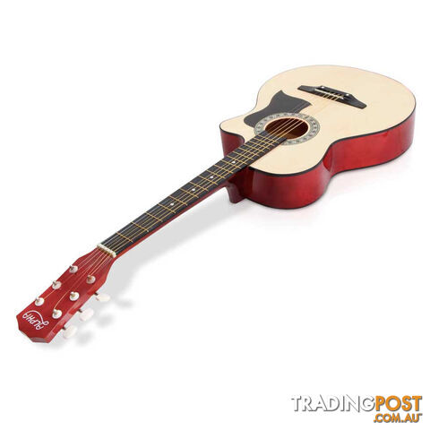 38 Inch Wooden Acoustic Guitar Natural - photo 4 of 10