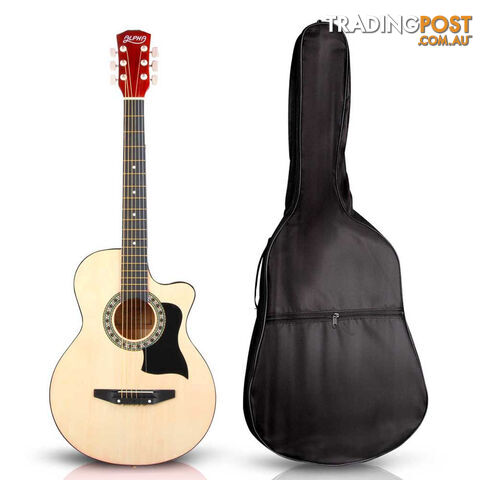 38 Inch Wooden Acoustic Guitar Natural - photo 5 of 10