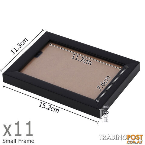 23 pcs Photo Frames Set Wall Black