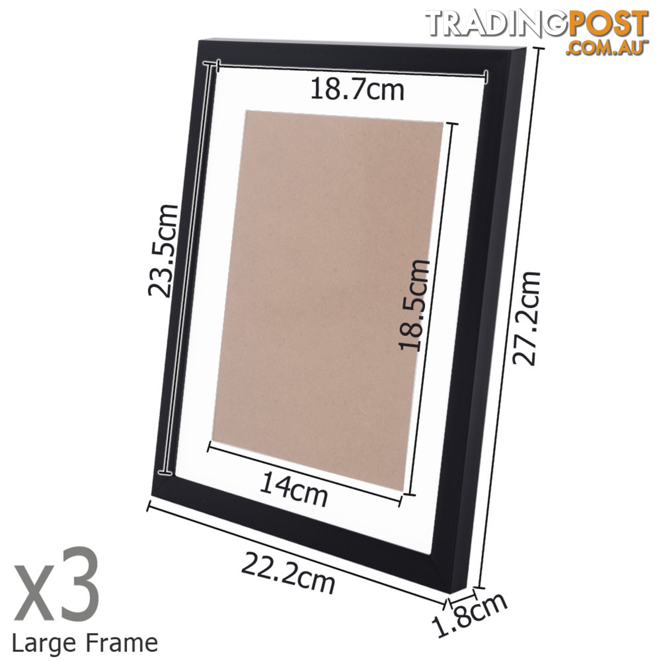 23 pcs Photo Frames Set Wall Black