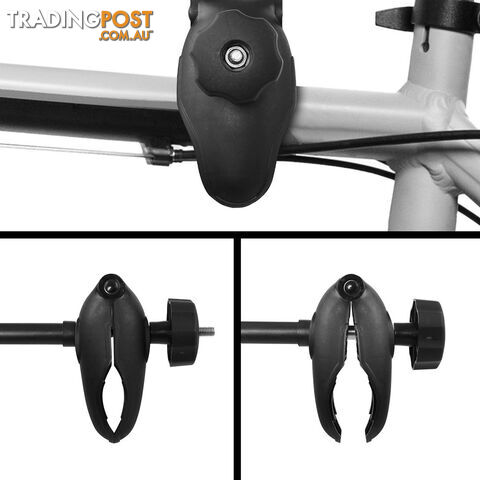 Bicycle Bike Carrier Rack w/ Tow Ball Mount Black Silver - photo 3 of 8