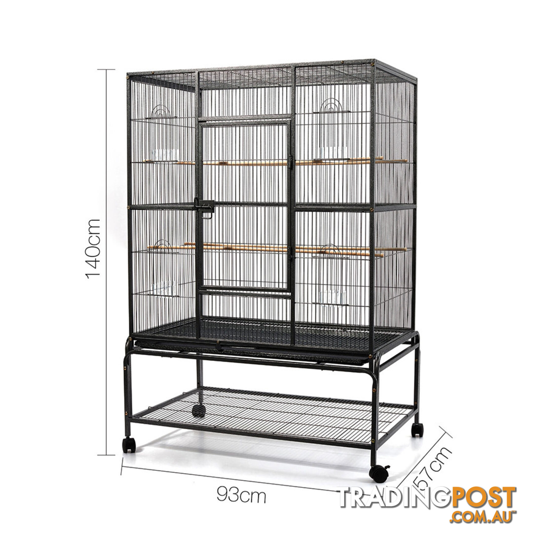 Pet Bird Cage Black Large - 140CM