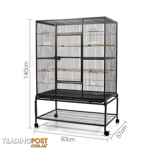 Pet Bird Cage Black Large - 140CM