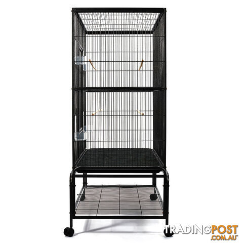 Pet Bird Cage Black Large - 140CM