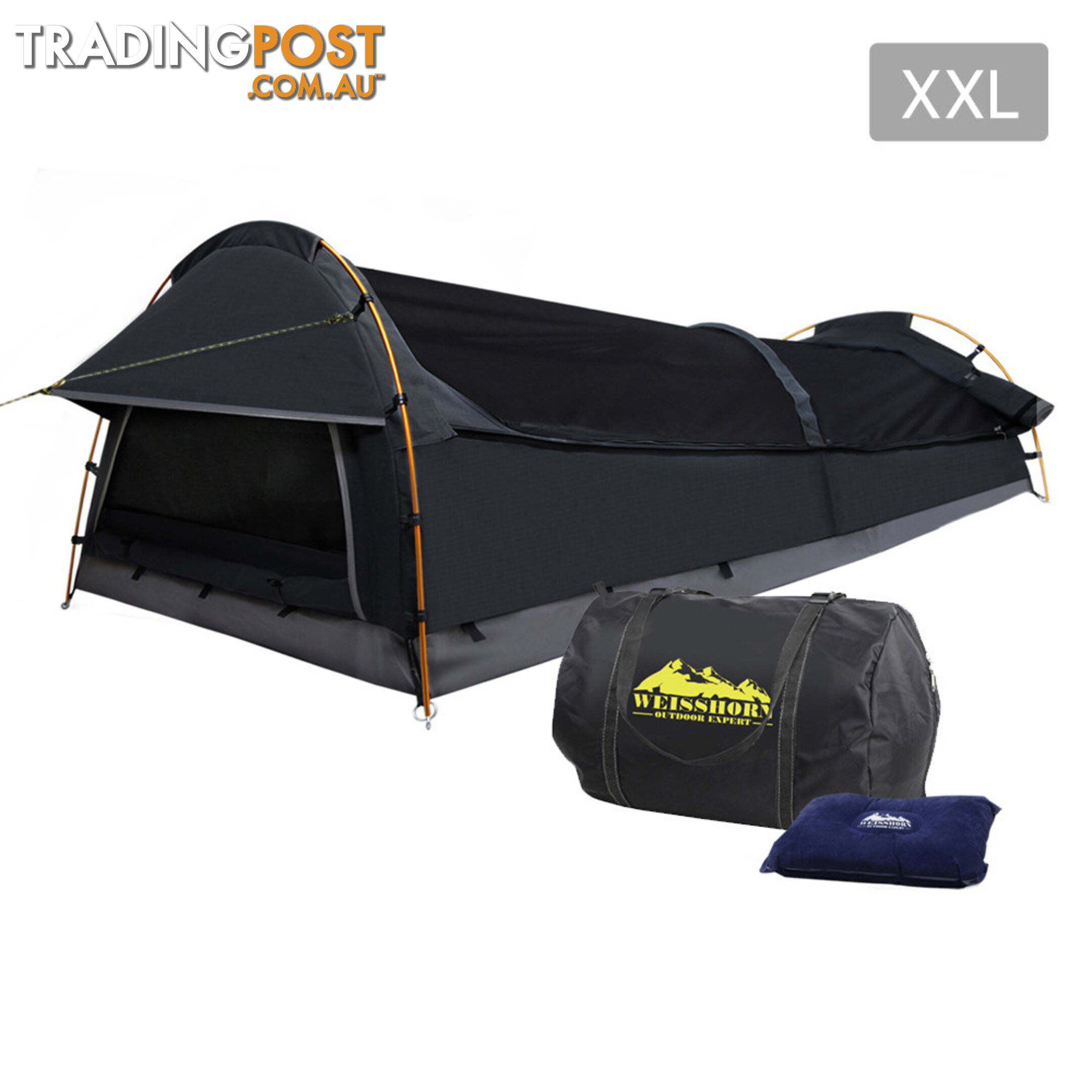 XXL Deluxe King Single Swag Camping Swag Navy