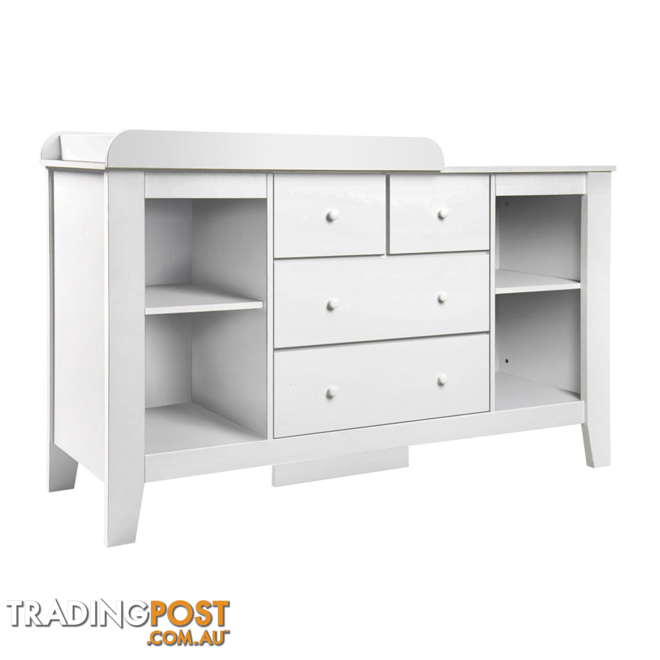 Drawer Baby Chest Change Table Dresser Cabinet White