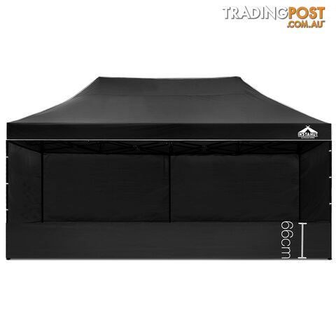 3x6 Pop Up Gazebo Hut with Sandbags Black - photo 4 of 10