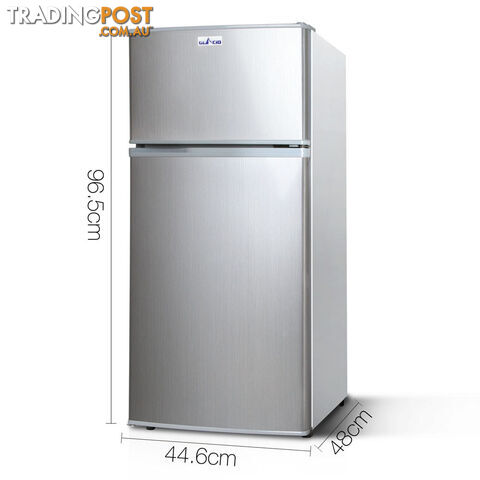 Upright 2-in-1 95L Caravan Bar Fridge Freezer Stainless Steel - photo 2 of 10