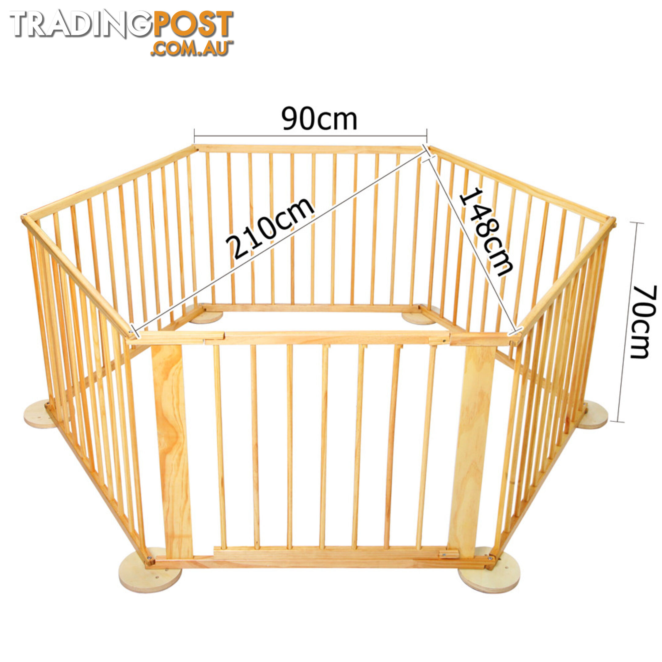 Baby Natural Wooden Playpen