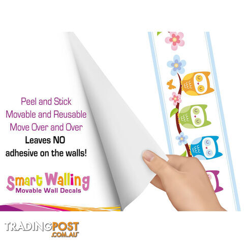 Cute Nursery Owl Wall Border Stickers - Totally Movable - photo 3 of 3