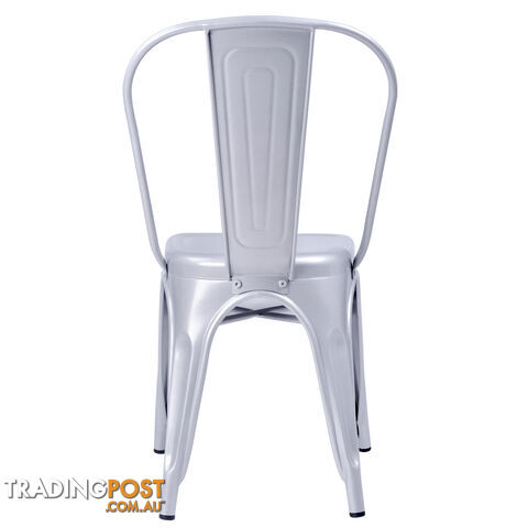 Set of 4 Replica Tolix Dining Metal Chair Gloss White