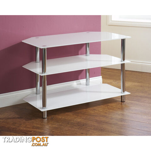 Amore Corner TV Unit 3 Shelf White