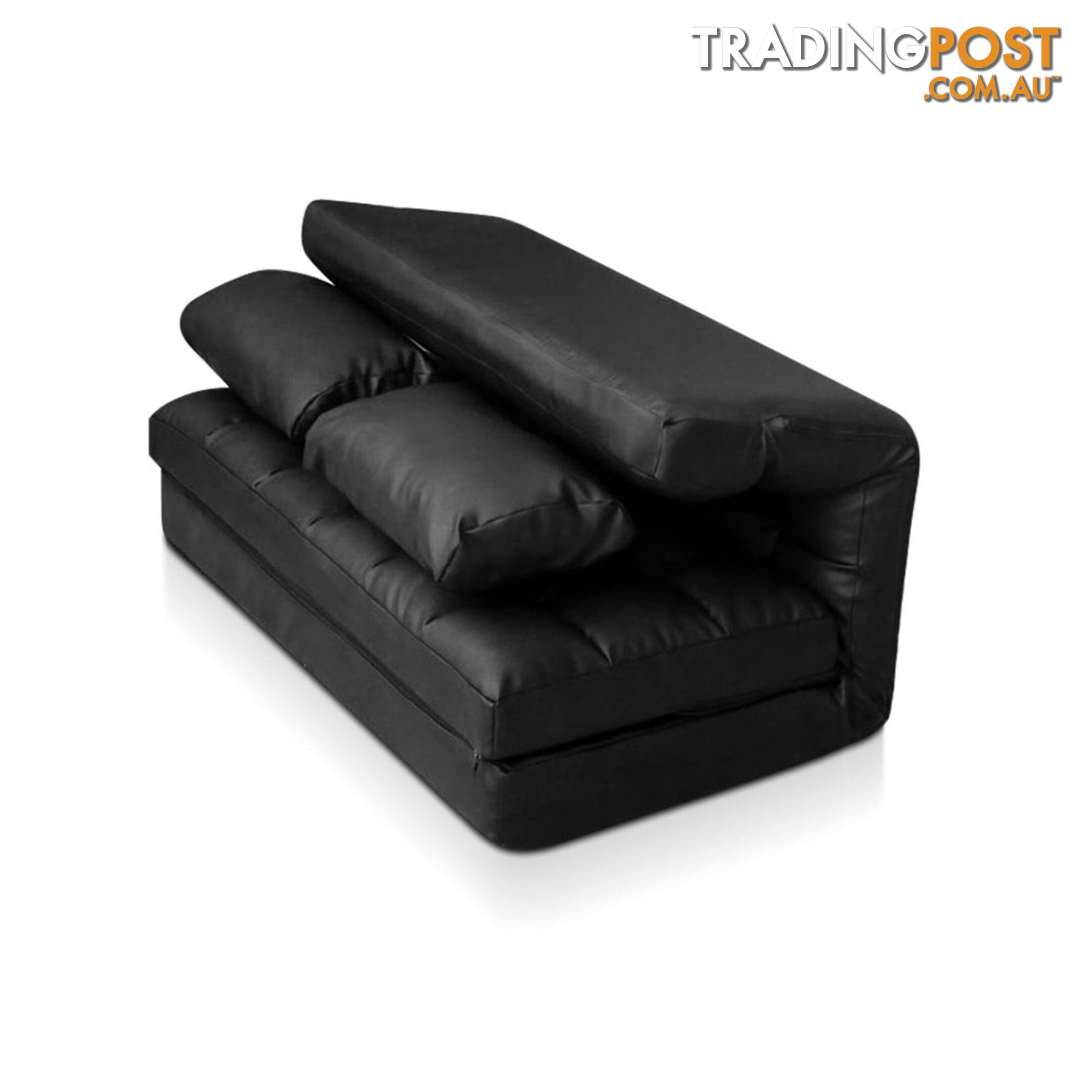 Double Size Adjustable Lounge Sofa - 10 positions PU Leather