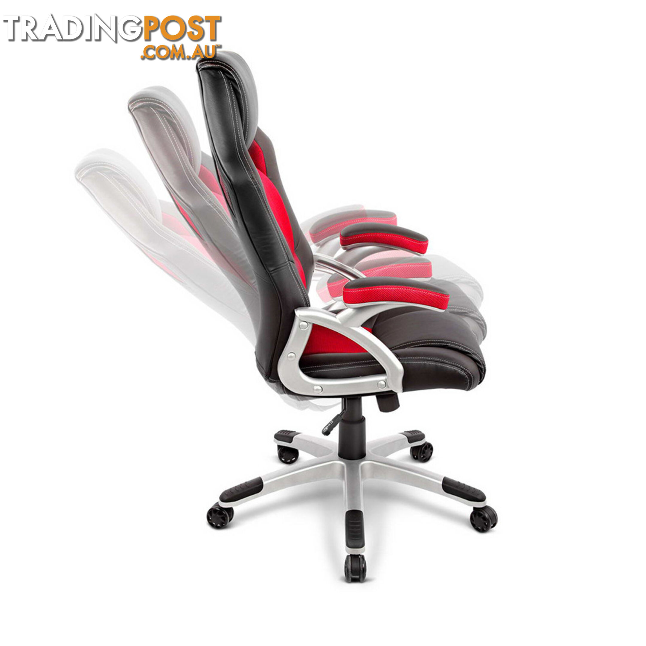 PU Leather & Wood Deluxe Office Chair