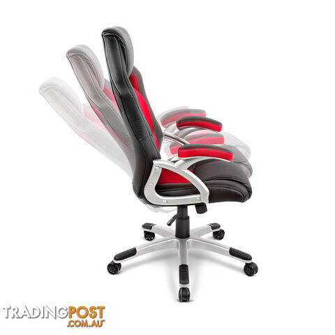 PU Leather & Wood Deluxe Office Chair