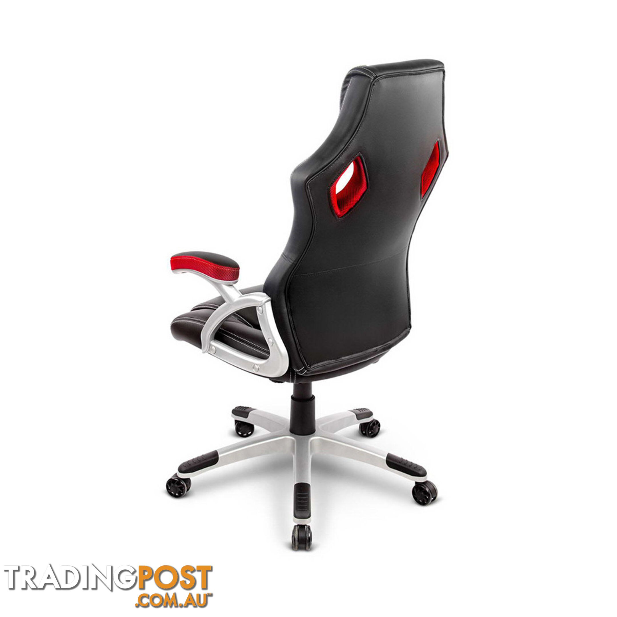 PU Leather & Wood Deluxe Office Chair