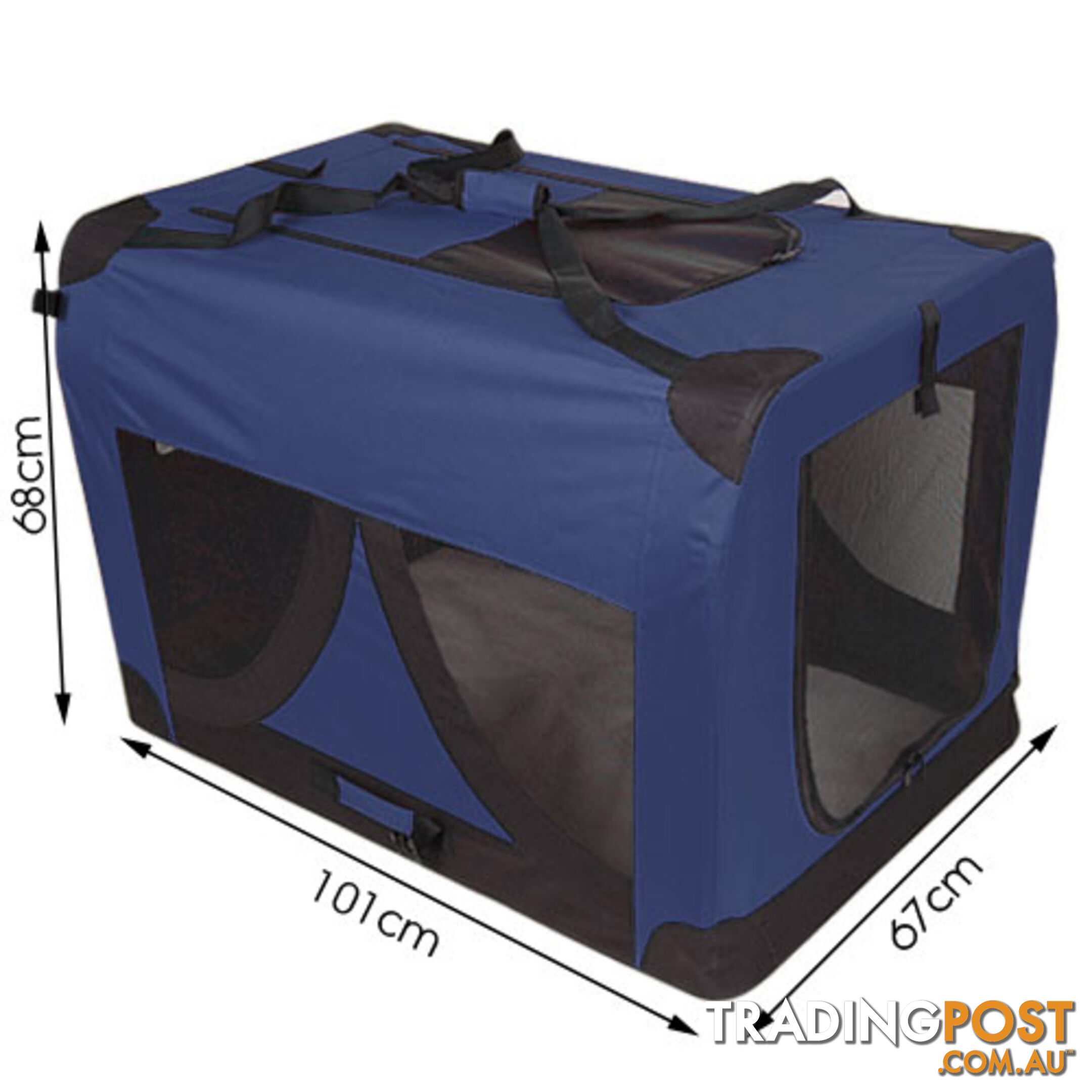 Extra Large Portable Soft Pet Dog Crate Cage Kennel Blue