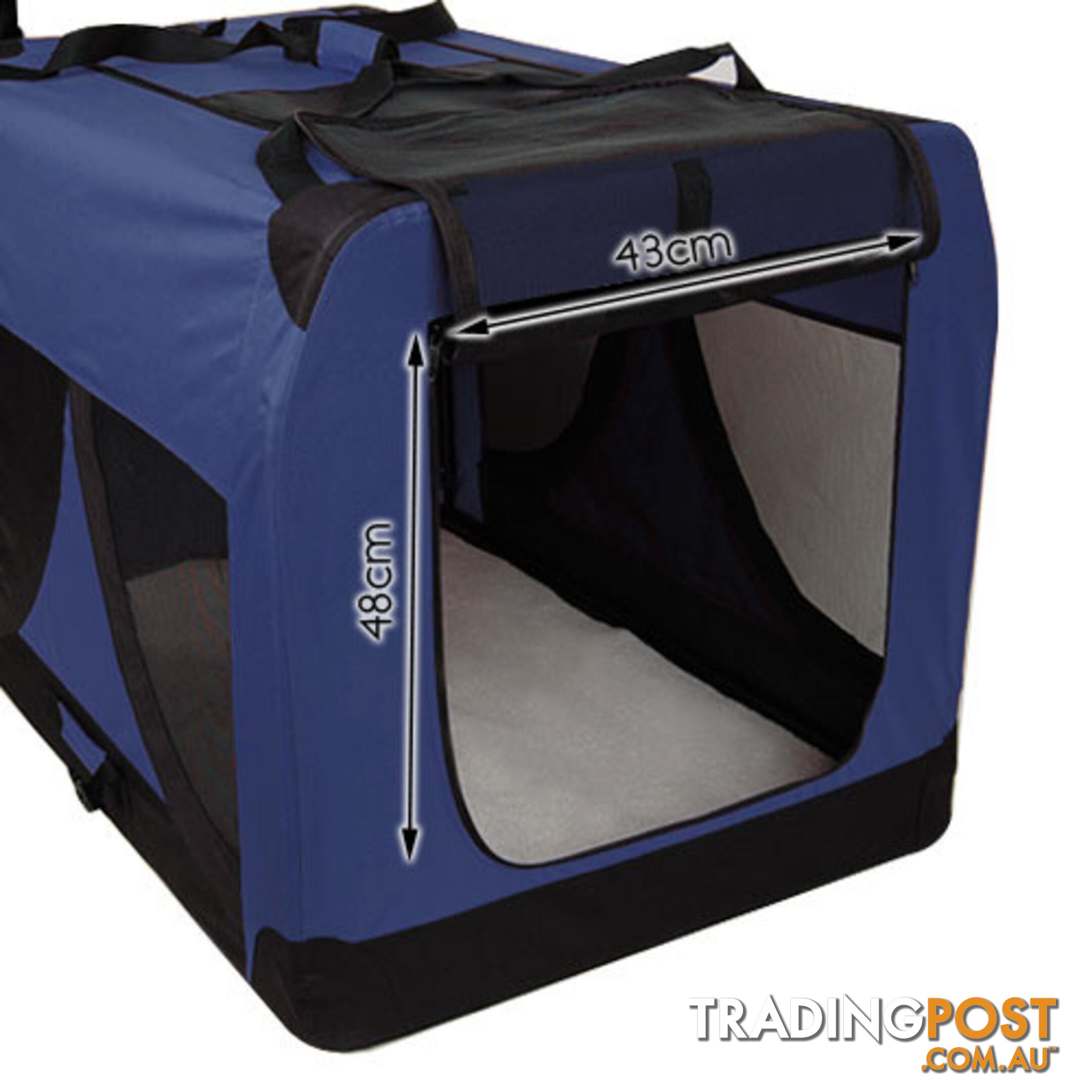 Extra Large Portable Soft Pet Dog Crate Cage Kennel Blue