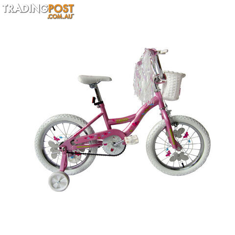 Avalanche Zoid 16 Kids Girls Bike - Pink with Stabilising Wheels