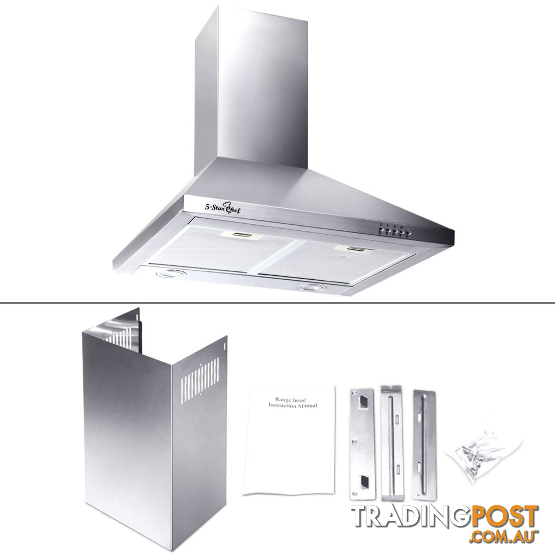 600mm Wide Stainless Steel Rangehood