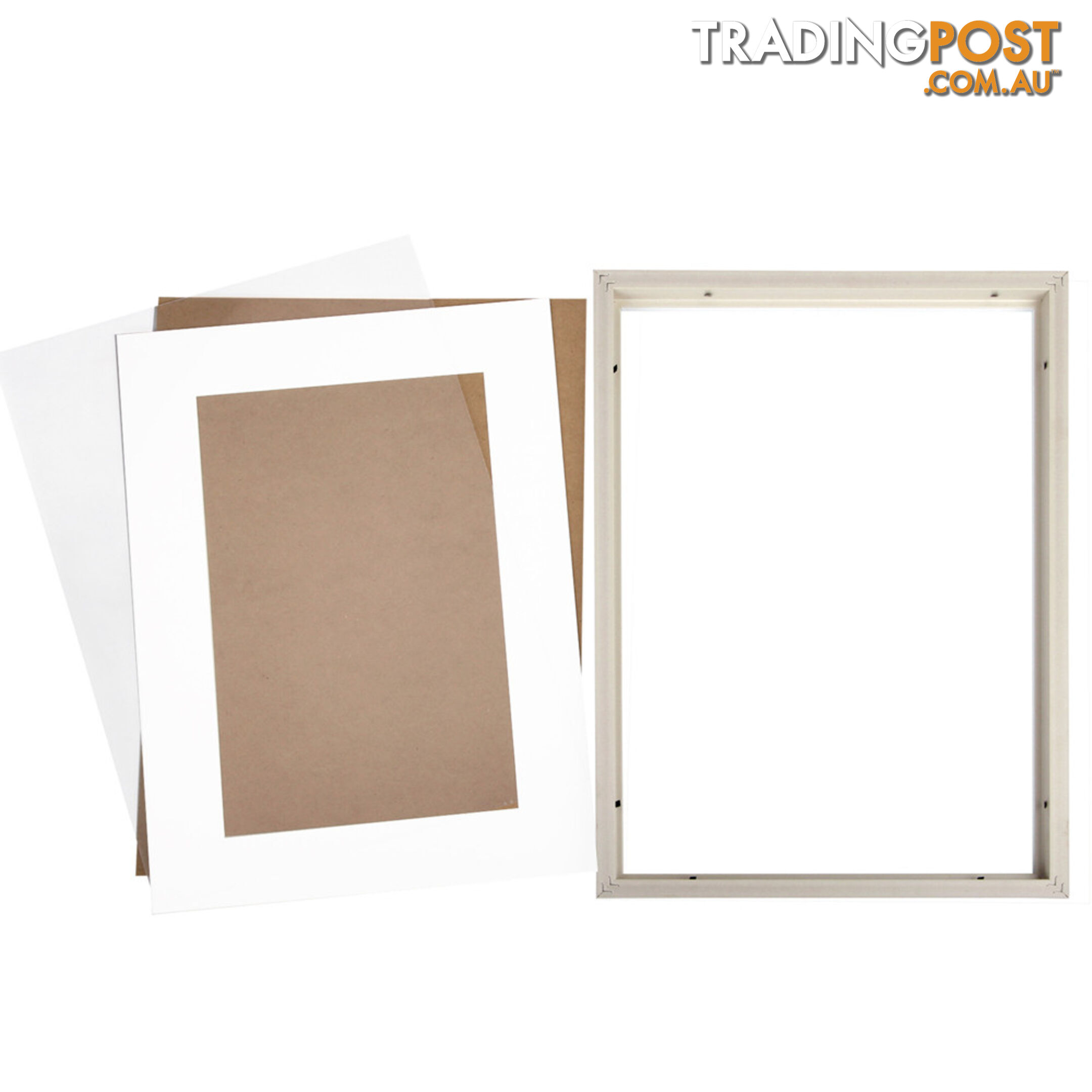 3 pcs Photo Frames Set Wall White