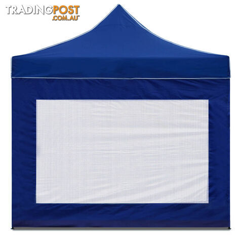 3x3 Pop Up Gazebo Hut with Sandbags Blue