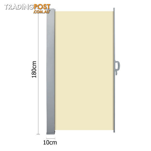 Retractable Side Awning Shade 180cm Black - photo 2 of 7