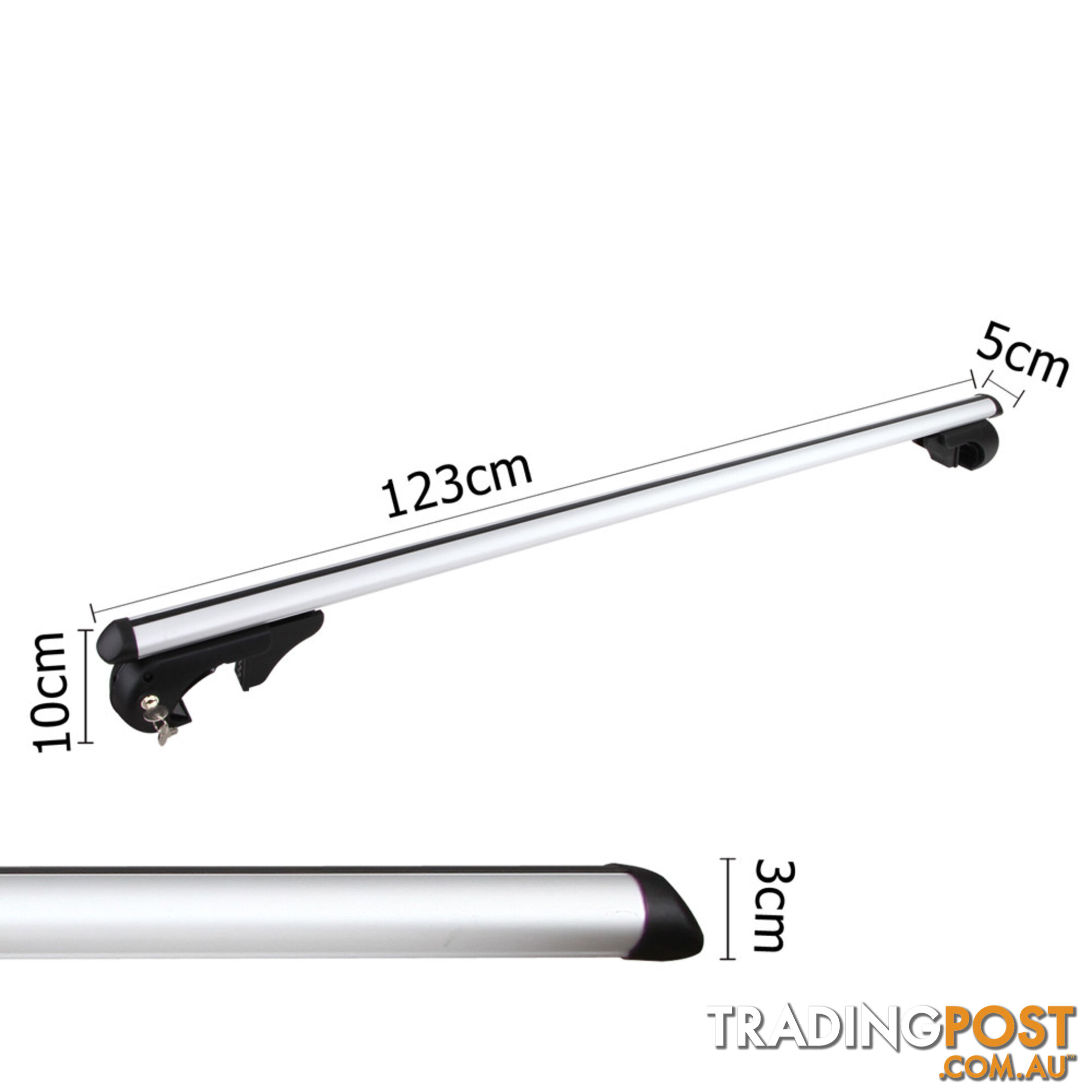 Universal Roof Racks Cross Bars 120cm Lockable