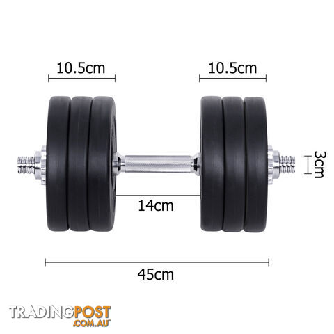 35kg Fitness Gym Exercise Dumbbell Set