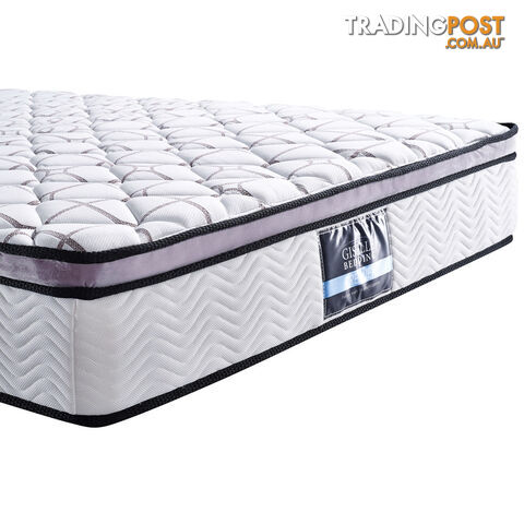 Cool Gel Memory Foam Euro Top Pocket Spring Mattress Double