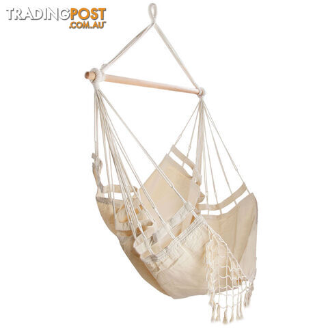 Creamy White Hanging Hammock Chair - photo 4 of 9