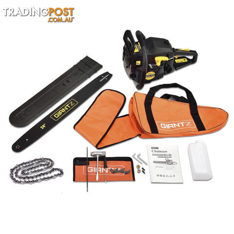 Giantz 66CC Petrol Chainsaw w/ Carry Bag and Safety Set
