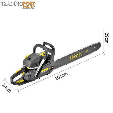 Giantz 66CC Petrol Chainsaw w/ Carry Bag and Safety Set