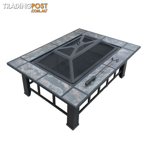 Outdoor Fire Pit BBQ Table Grill Fireplace - photo 3 of 7