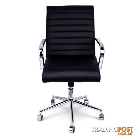 Executive PU Leather Office Computer Chair Black