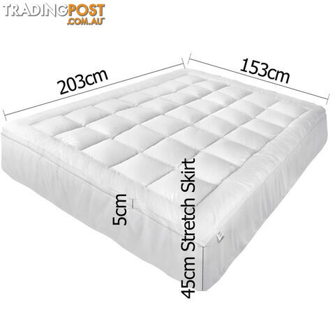 Pillowtop Mattress Topper Memory Resistant Protector Pad Cover Queen - photo 2 of 9