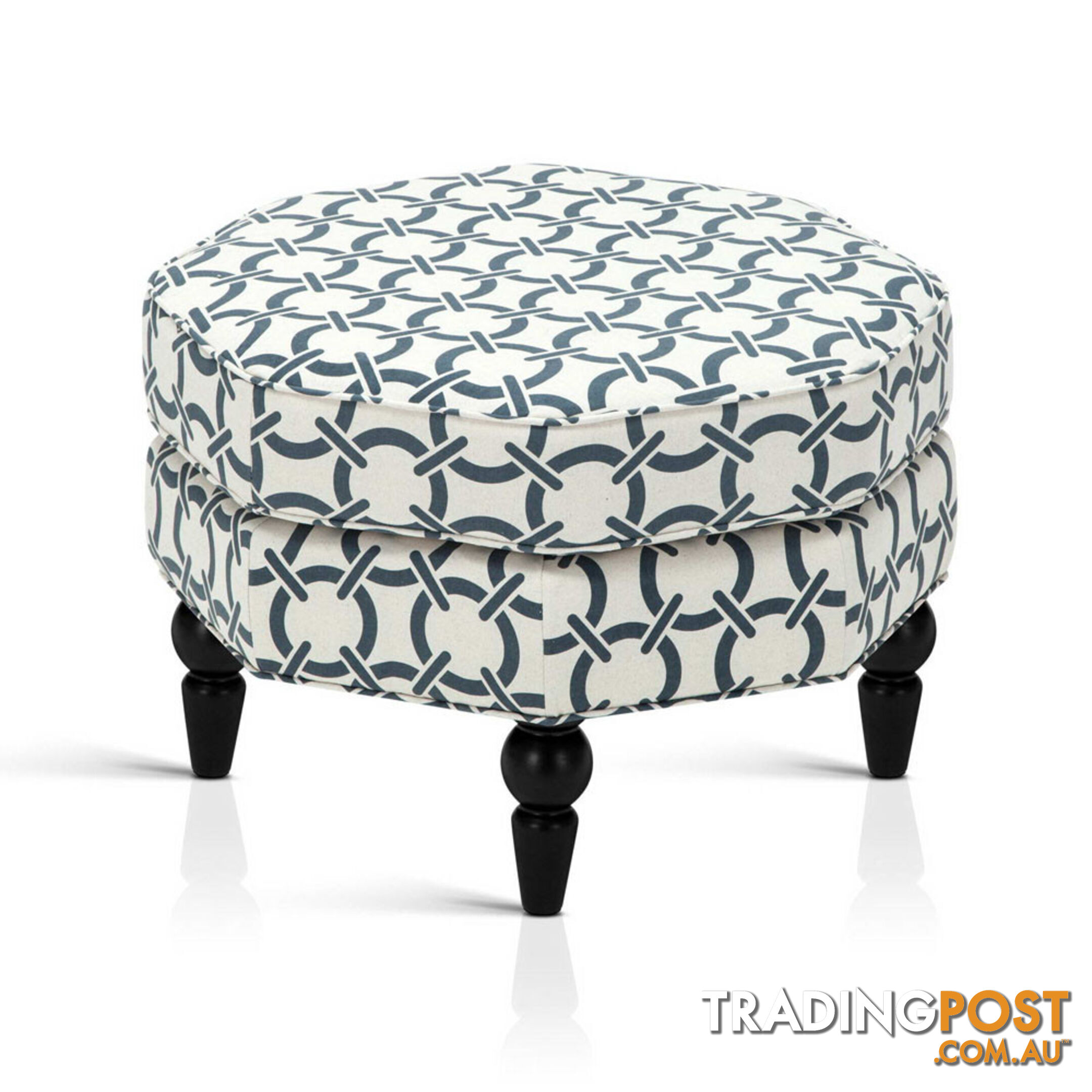 Seat Footstool Bench Stool Storage Ottoman - Grey